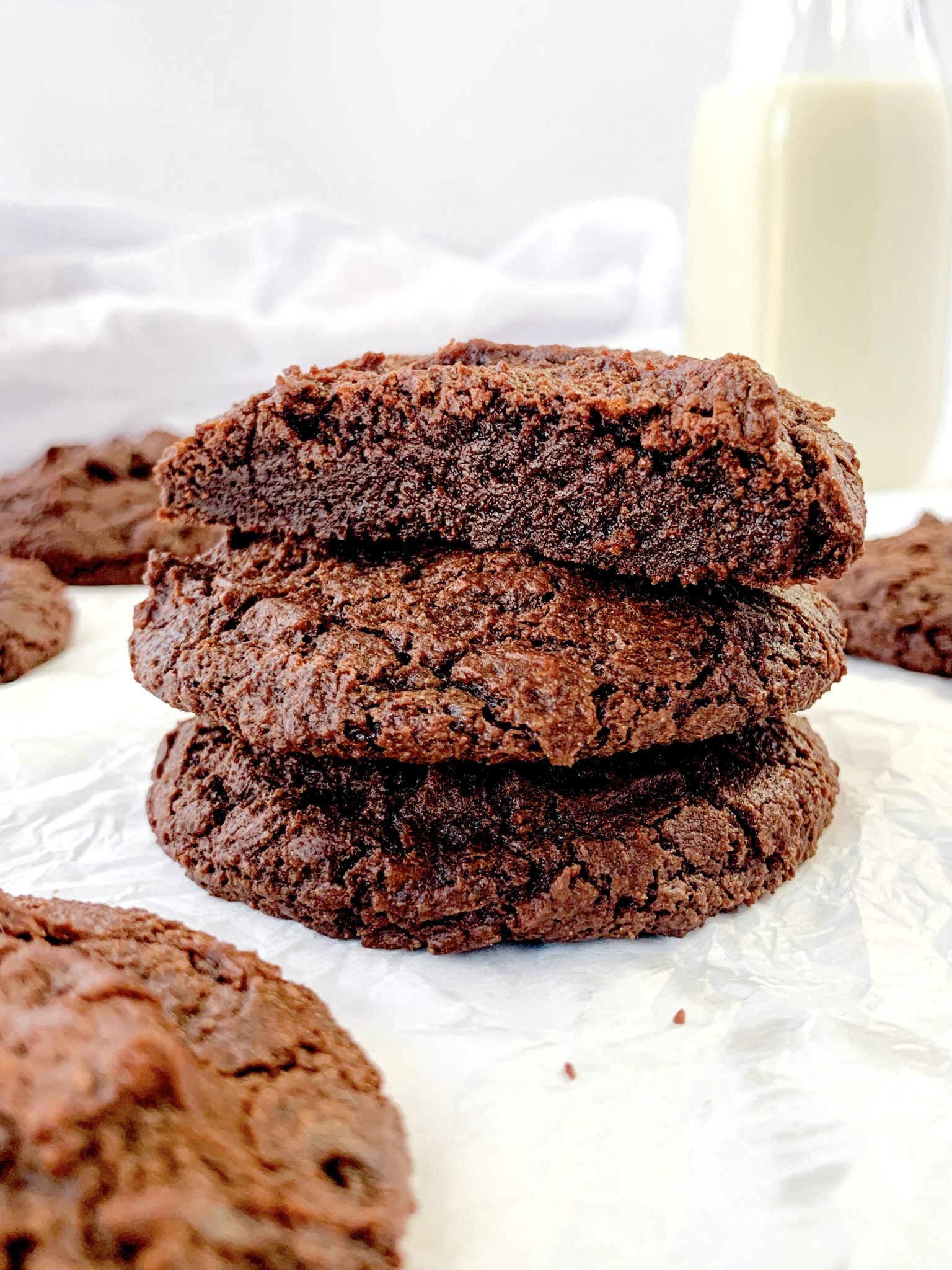 Fudgy Vegan Brownie Cookies (Gluten Free and Sugar Free options