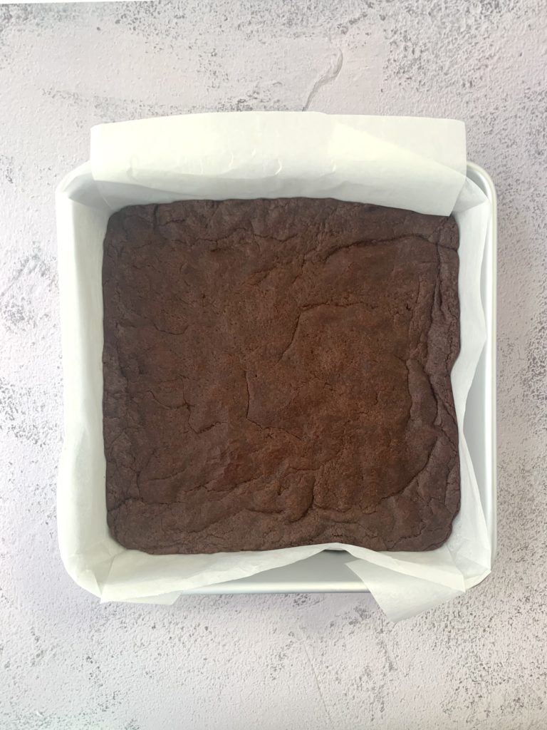 Fudgy Brownies - baked