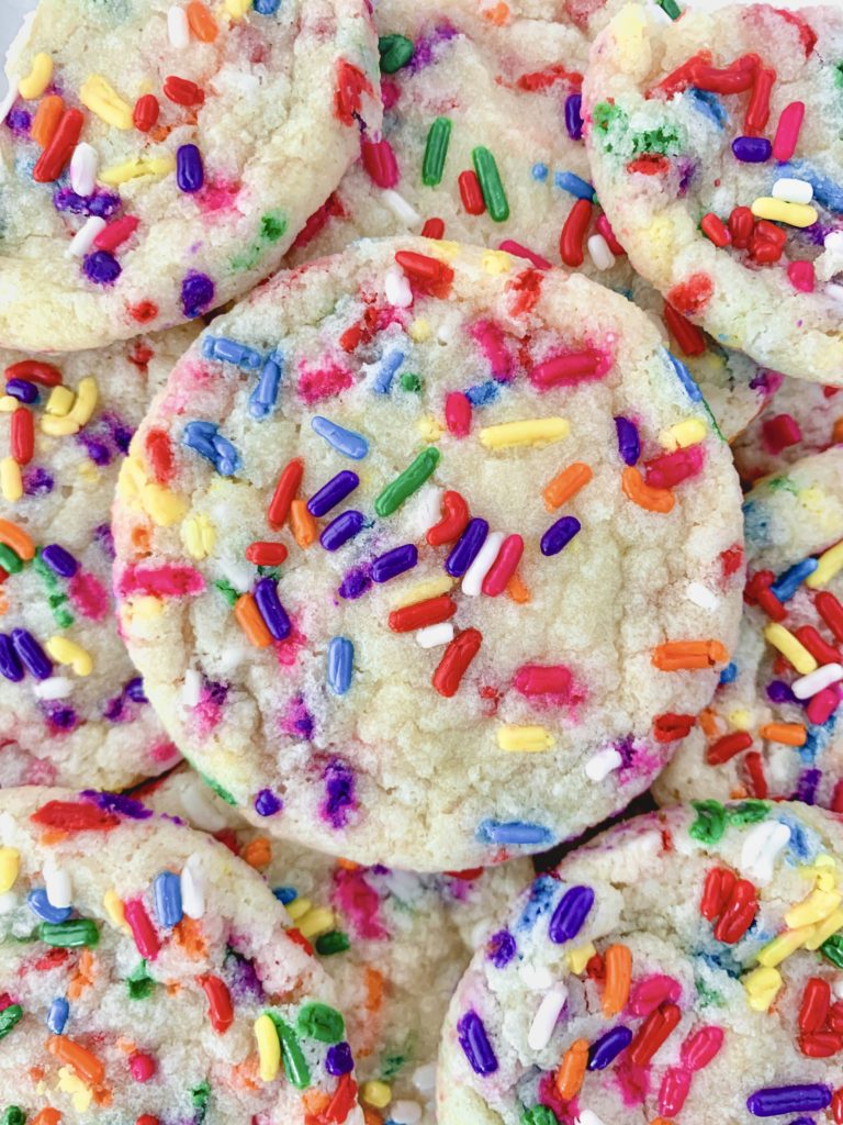 Close up of a pile of cookies