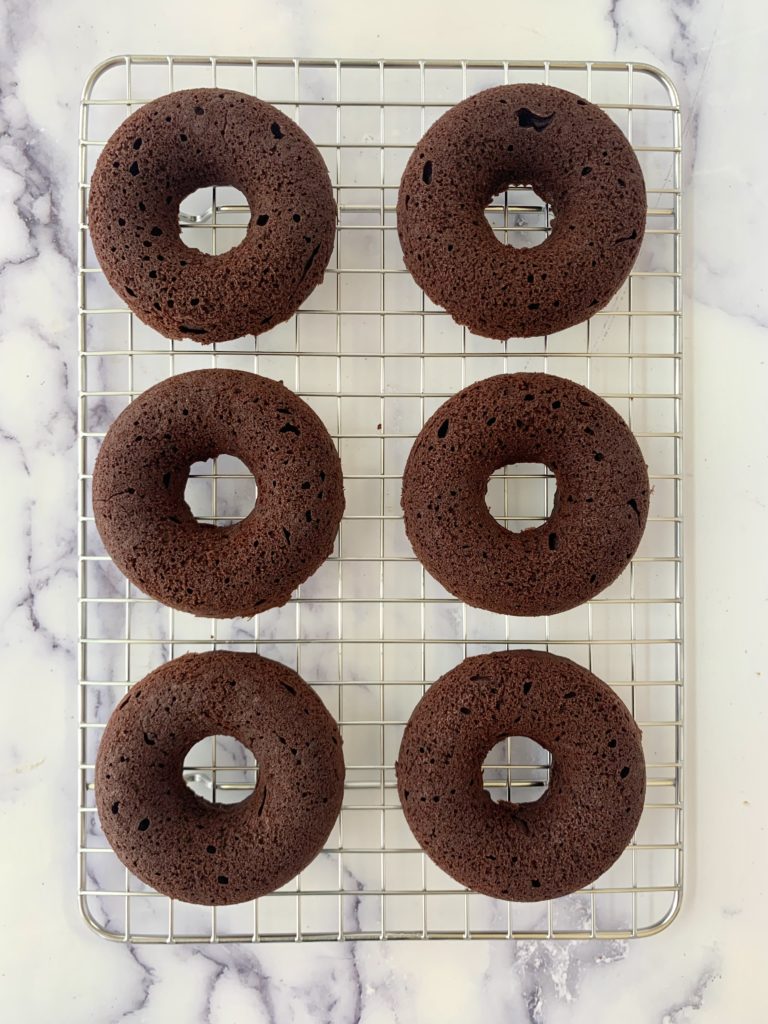 Donuts on a cooling rack