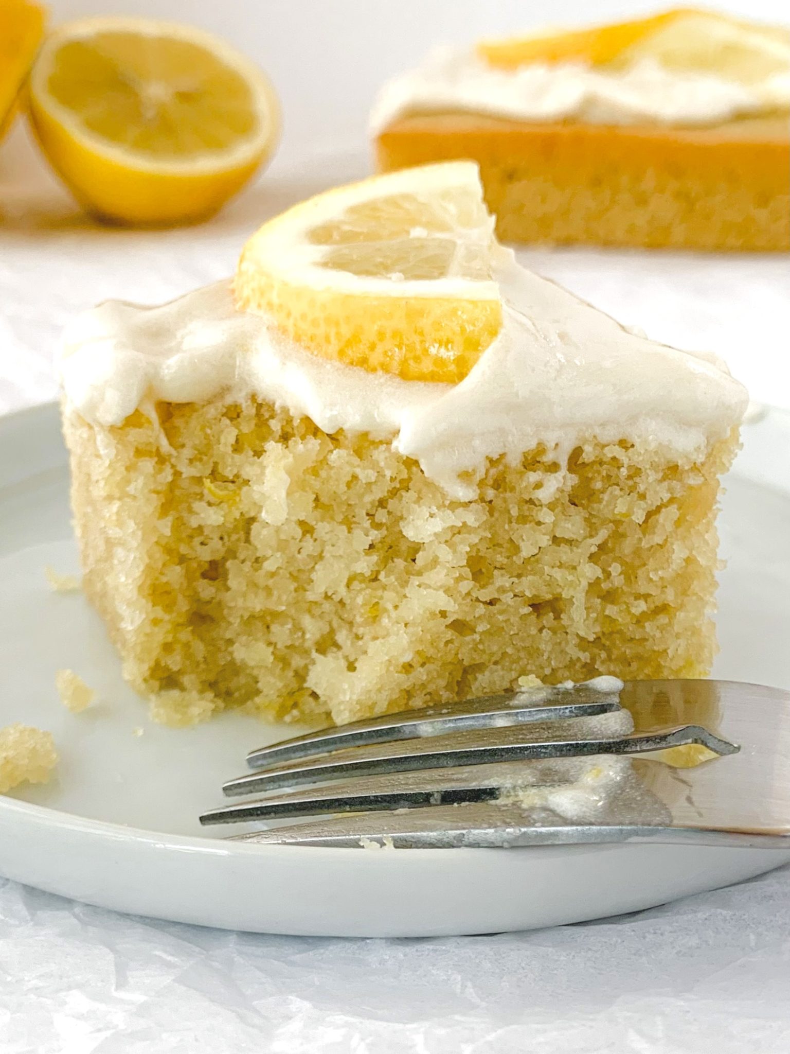 Vegan Lemon Sheet Cake with Cream Cheese Frosting (Sugar Free and ...